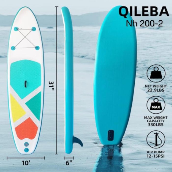 Paddle Board Tropical 3.25 M NH200-2 - Bleu ciel&Blanc