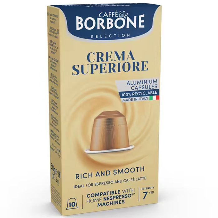 Paquet De 10 Capsules BORBONE Crema Superiore Compatible Nespresso®