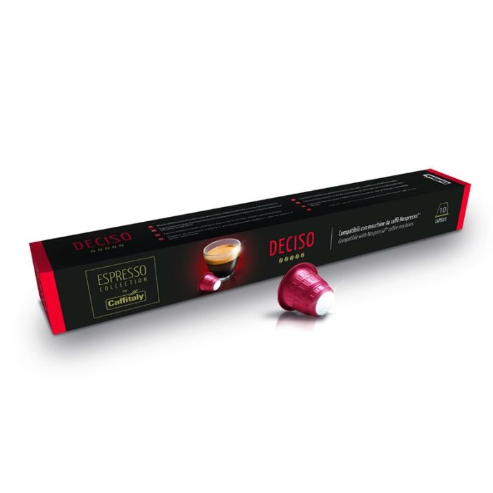 Paquet De 10 Capsules CAFFITALY Deciso Compatible Nespresso