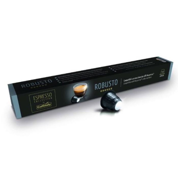 Paquet De 10 Capsules CAFFITALY Robusto Compatible Nespresso