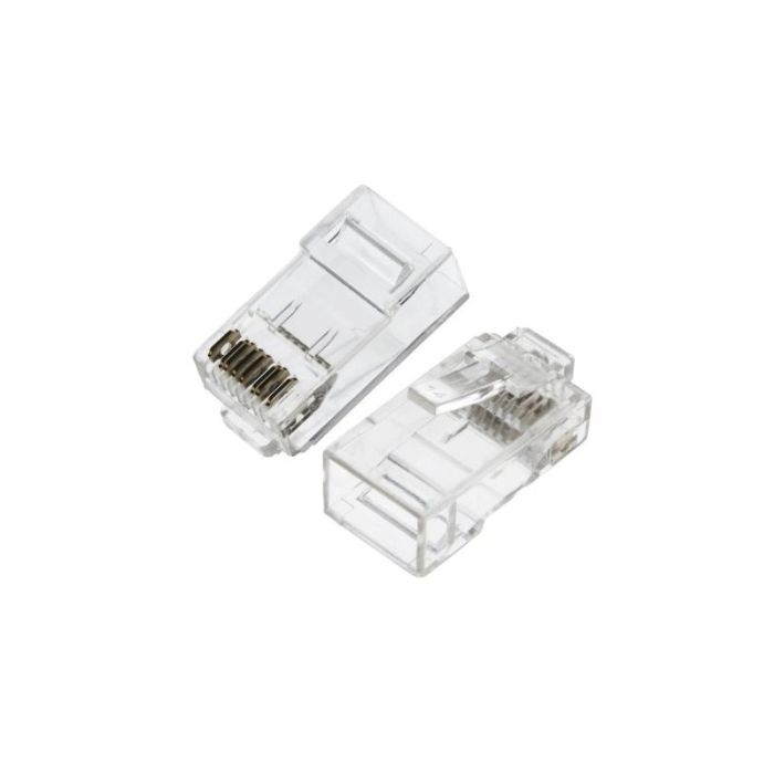 Paquet de 100 Connecteurs RJ45 Cat6 - Transparent