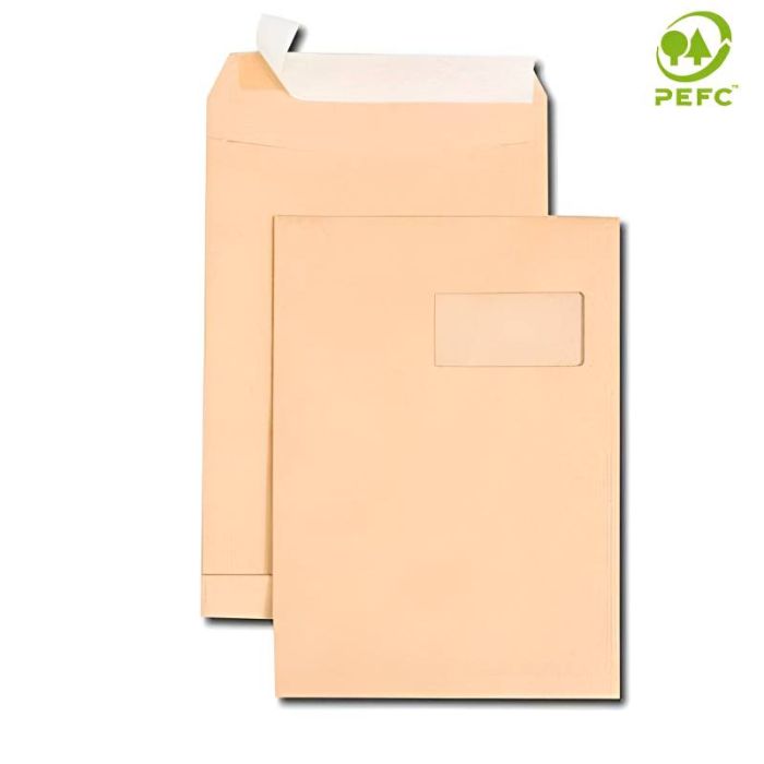 Paquet De 250 Pochettes Kraft GPV 260 x 360 - Marron (9580)