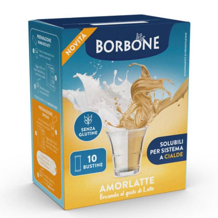 Paquet De 10 Sachets BORBONE Soluble Amorlatte 