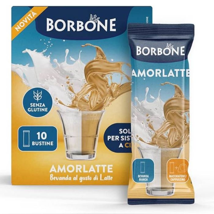 Paquet De 10 Sachets BORBONE Soluble Amorlatte 