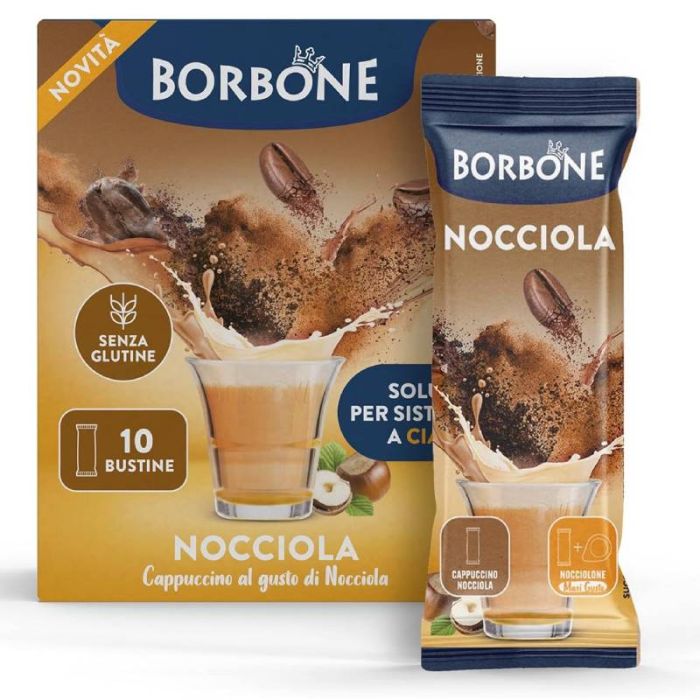 Paquet De 10 Sachets BORBONE Soluble Nocciola