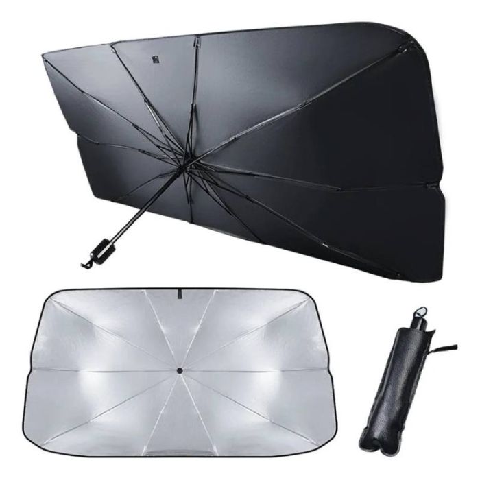 Pare Soleil En Forme Parapluie Pour Pare-Brise De Voiture - Noir