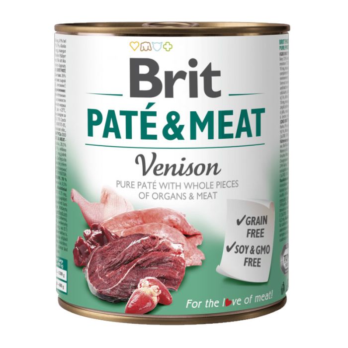 Pâté BRIT Au Gibier Pour Chien 800g