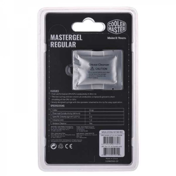 Pâte Thermique COOLER MASTER Gel REGULAR