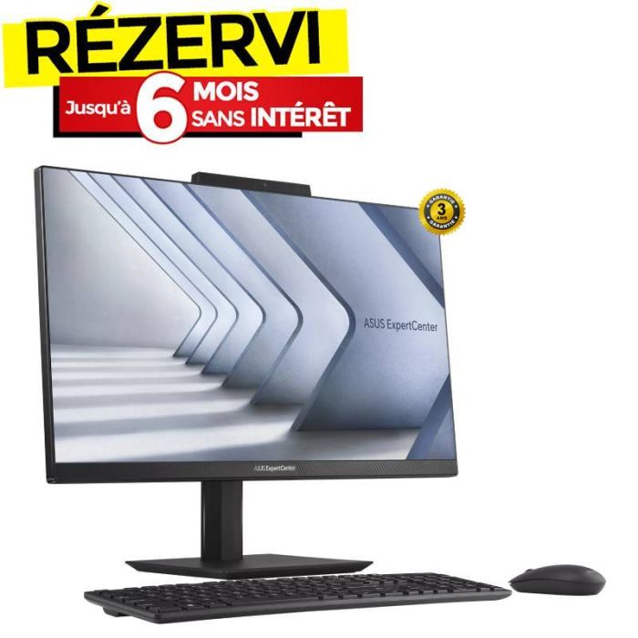 PC de Bureau ALL IN ONE ASUS ExpertCenter E5 AiO i7 13è Gén 16G 1T SSD - Noir