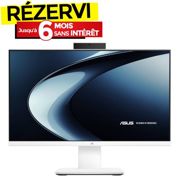 PC de Bureau ALL IN ONE ASUS V440VAK i3 13è Gén 8Go 512Go SSD - Blanc