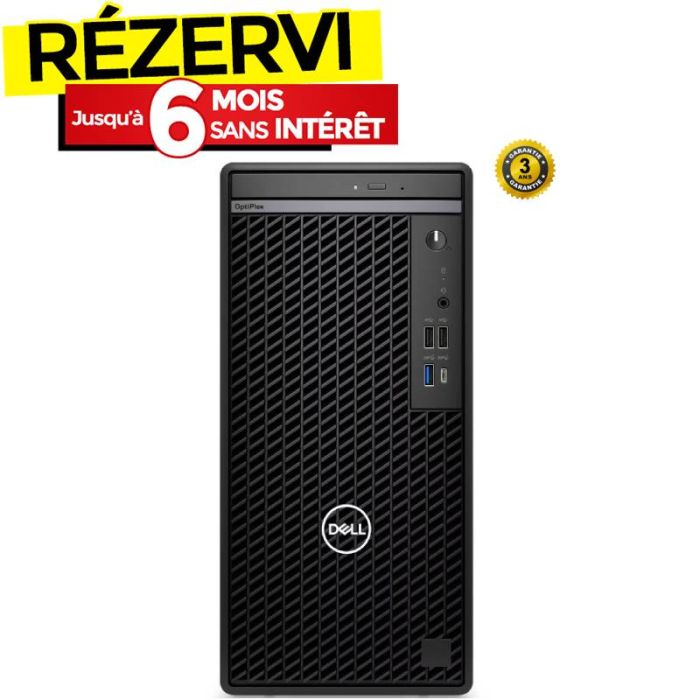 PC de Bureau DELL OPTIPLEX 7020 i7 12è Gén 8Go 512Go SSD - Noir