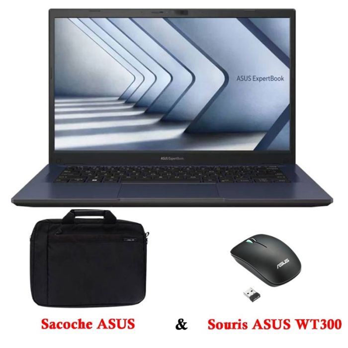 PC Portable ASUS ExpertBook B1 B1402 i7 13è Gén 24Go 512Go SSD - Noir