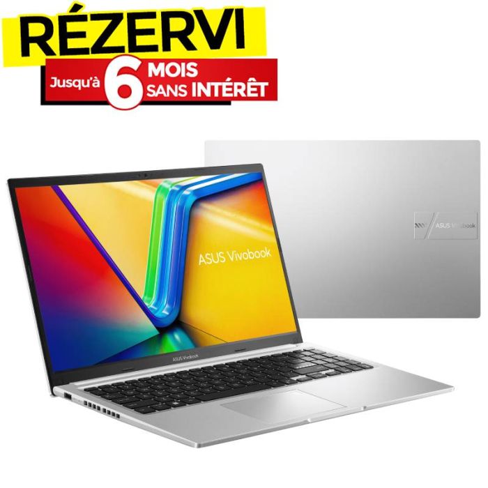 PC Portable ASUS Vivobook 15 X1502VA i5 13è Gén 8G 512Go SSD - Silver