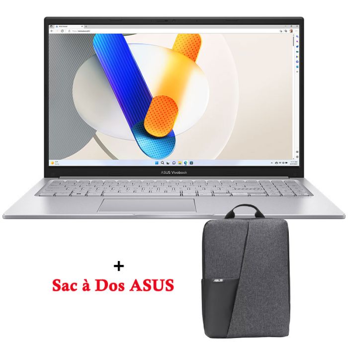 PC Portable ASUS Vivobook 15 X1504VA i3 13è Gén 24Go 512Go SSD - Silver