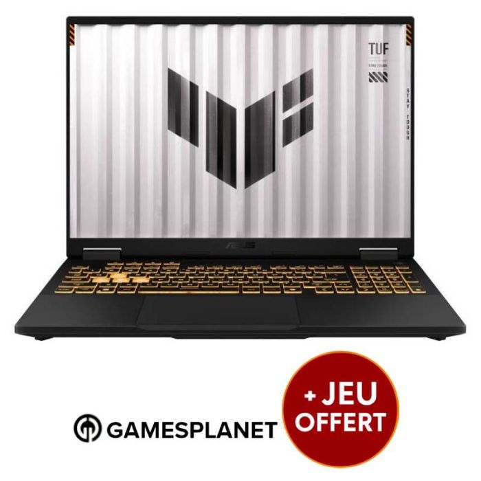 PC Portable Gamer ASUS TUF Gaming F16 i7 14è Gén 16Go RTX 5070