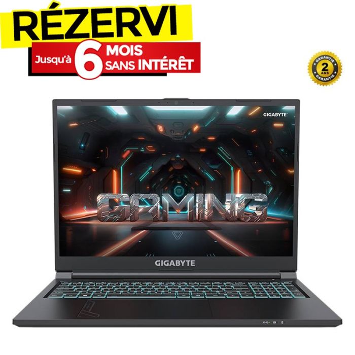 PC Portable Gamer GIGABYTE G6 MF i7 13è Gén 16Go RTX 4050