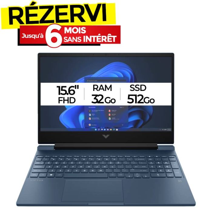 PC Portable Gamer HP Victus 15-fa1006nk i5 13è Gén 32Go RTX 2050
