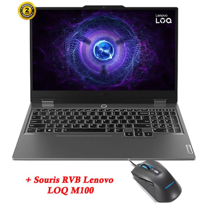 PC Portable Gamer LENOVO LOQ 15IAX9 i5 12è Gén 24Go RTX 2050