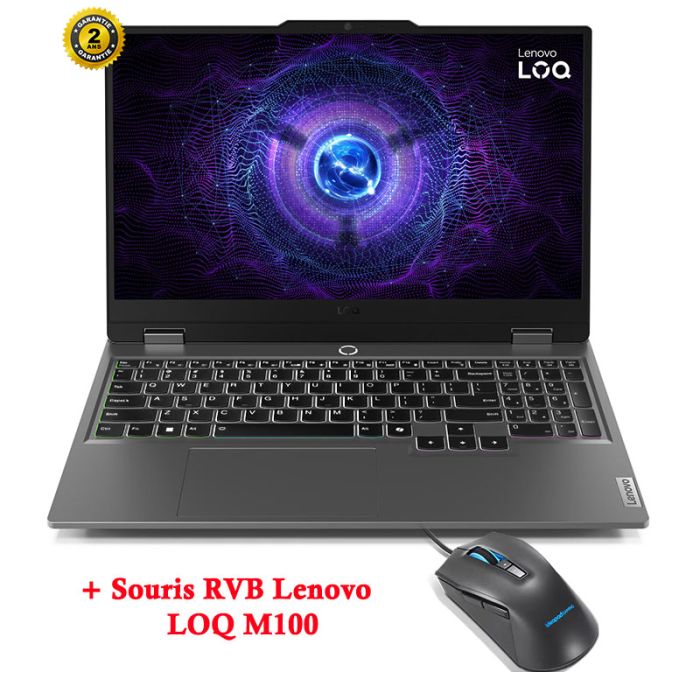 PC Portable Gamer LENOVO LOQ 15IAX9 i5 12ème Gén 16Go RTX 2050