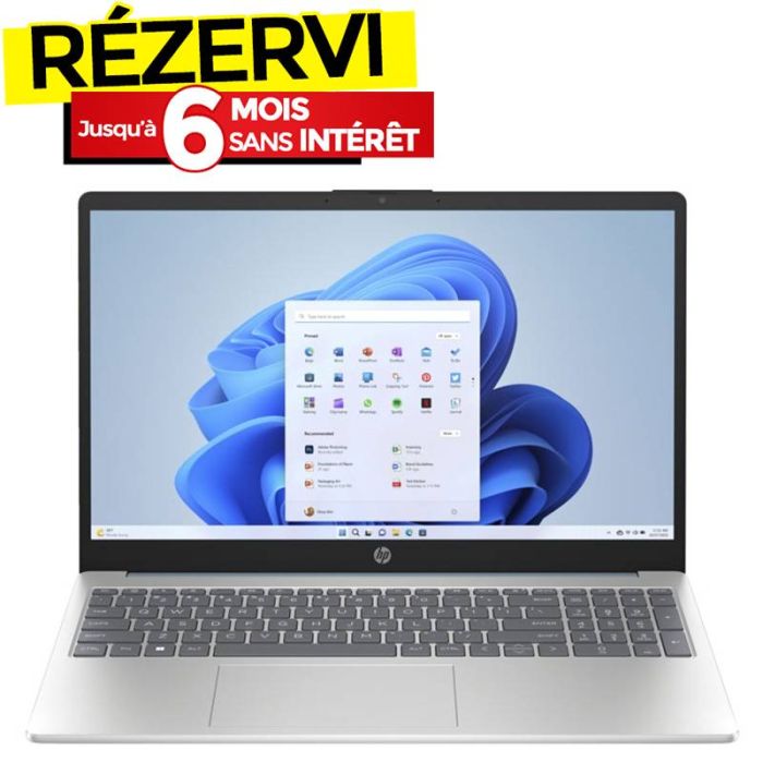 PC Portable HP 15-fd0041nk i5 13è Gén 8Go 512Go SSD - Silver & Bleu