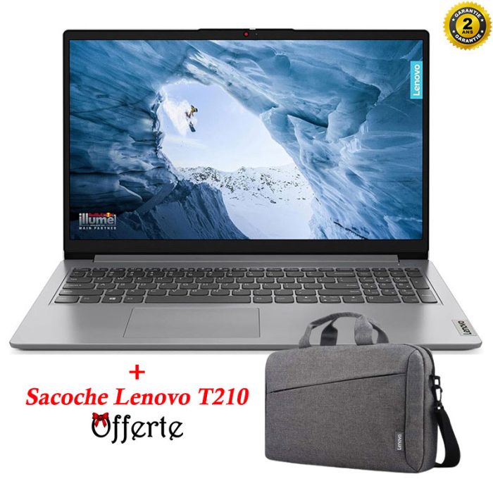 PC Portable LENOVO IdeaPad 1 15IAU7 i5 12ème Gén 12Go 512G SSD - Gris