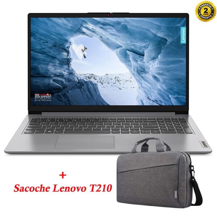 PC Portable LENOVO IdeaPad 1 15IAU7 i5 12ème Gén 16Go 512G SSD - Gris