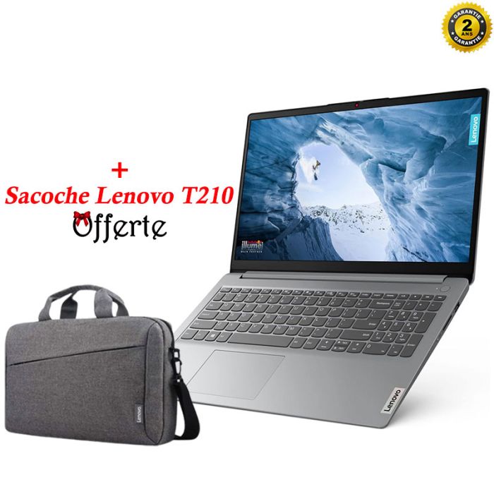 PC Portable LENOVO IdeaPad 1 15IGL7 Intel Celeron N4020 8Go 256Go SSD - Gris