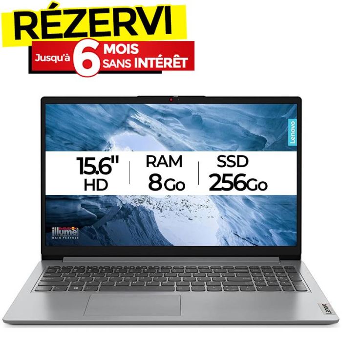 PC Portable LENOVO IdeaPad 1 15IJL7 Intel Celeron N4500 8Go 256Go SSD - Gris