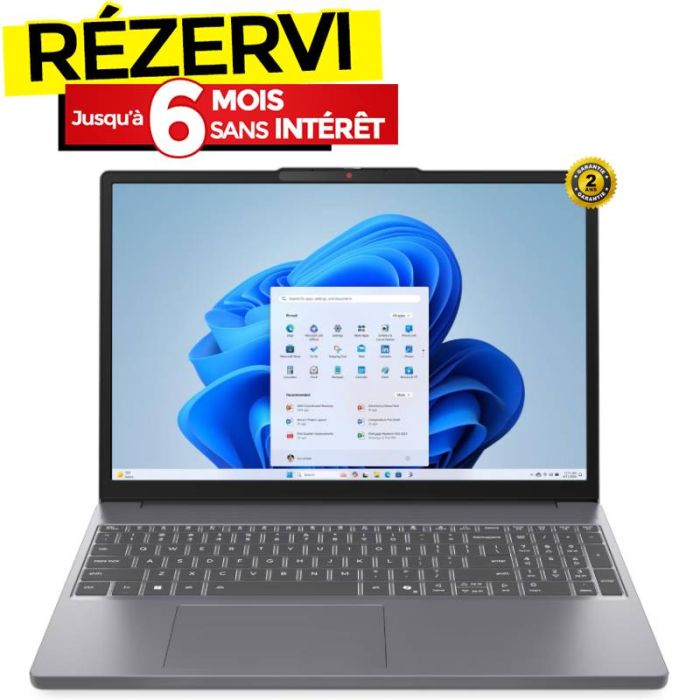PC Portable LENOVO IdeaPad Slim 3 15IRH10 i7 13è Gén 16Go 512Go SSD - Gris