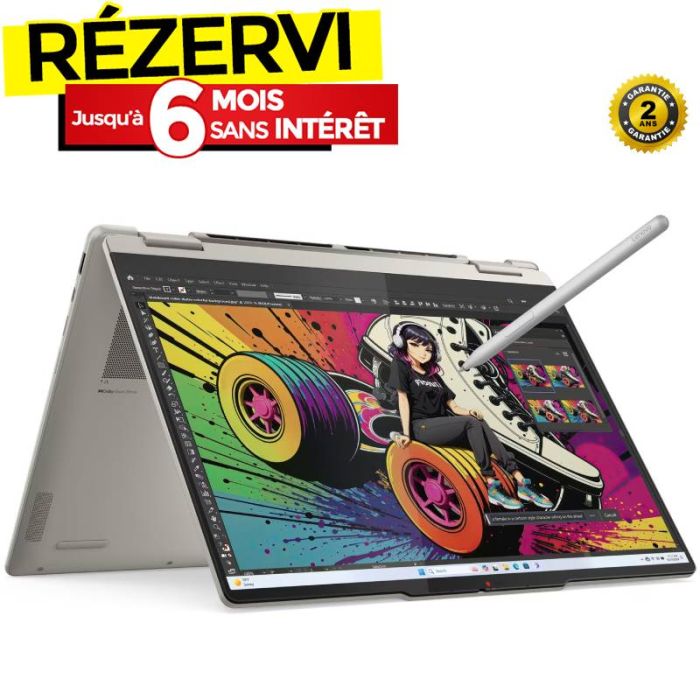 PC Portable LENOVO Yoga 7 2-en-1 14AKP10 AMD Ryzen AI 7 350 16Go 512Go SSD