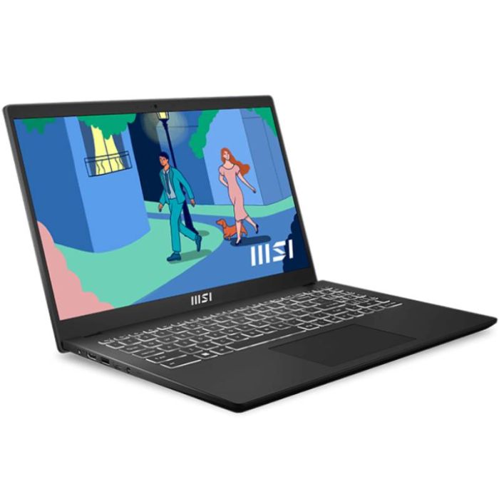 Pc Portable MSI Modern 15 B12MO i3 12è Gén 16Go 512Go SSD - Noir