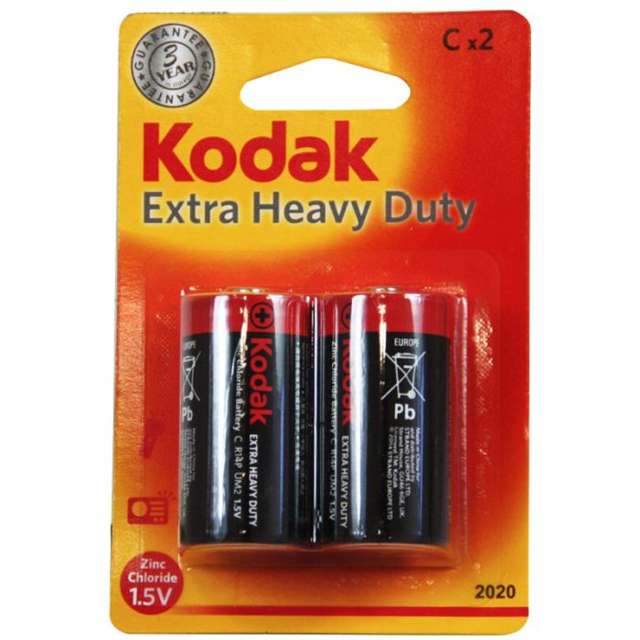 Pile KODAK Extra Heavy Duty au Carbone-Zinc C B2 R14