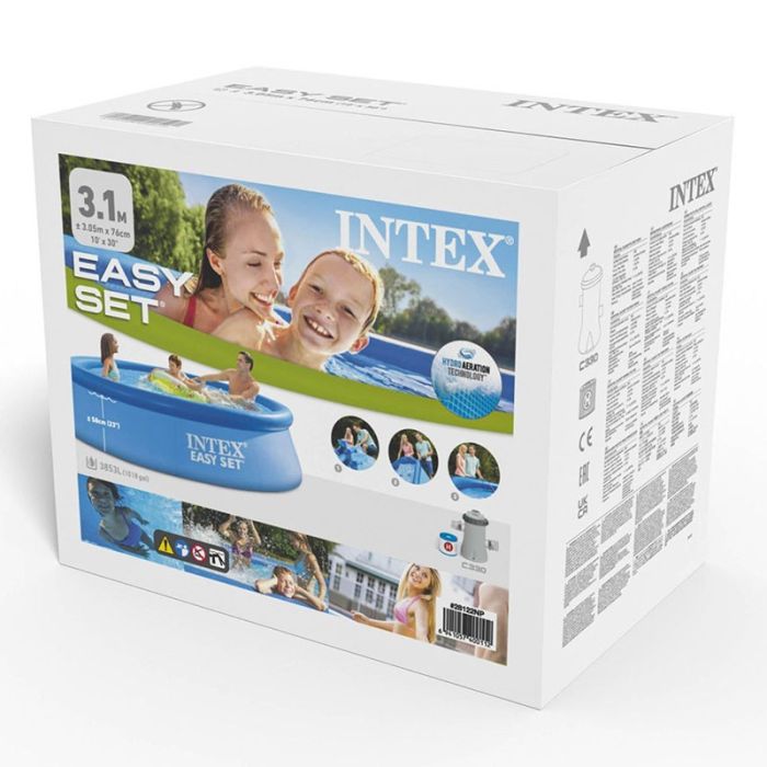 Piscine Gonflable A Pompe INTEX Easy Set (28122NP)