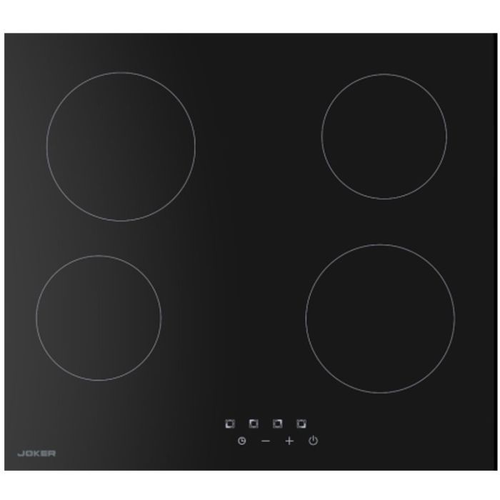 Plaque de Cuisson Électrique JOKER JP-604VH 4 Feux 60cm - Noir