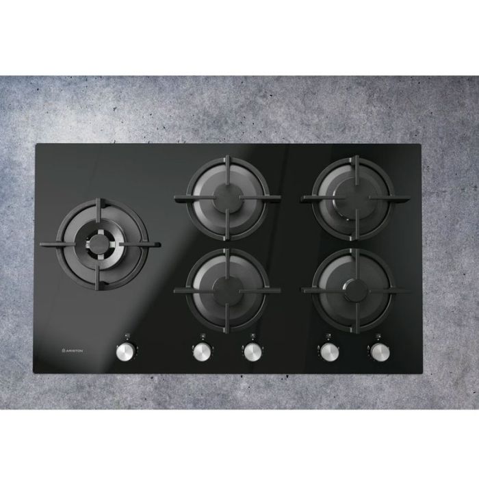 Plaque de Cuisson ARISTON AGS-92S-BK 5 Feux 90cm - Noir