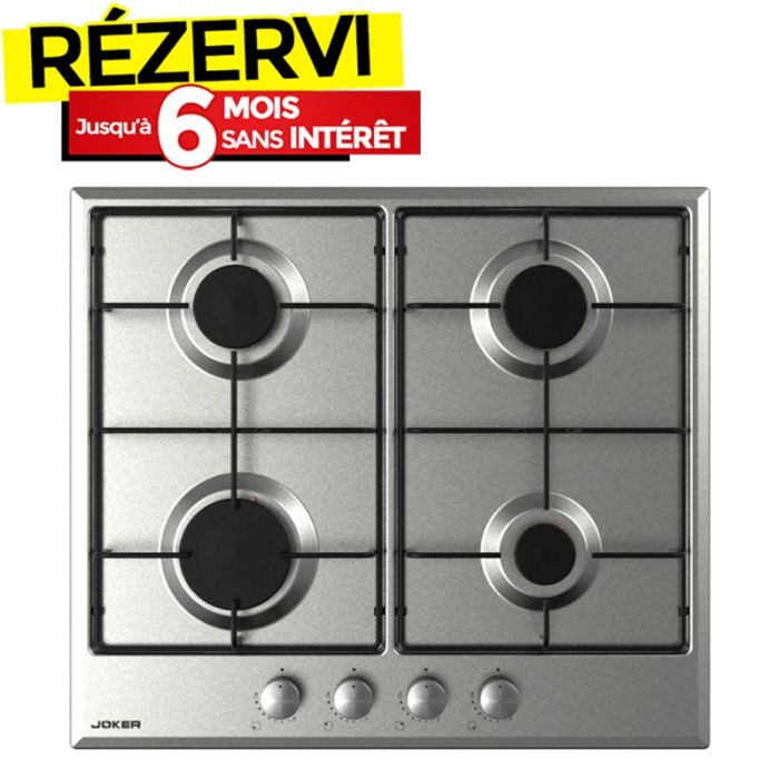 Plaque De Cuisson Encastrable JOKER JP-604 4 Feux 60cm - Inox