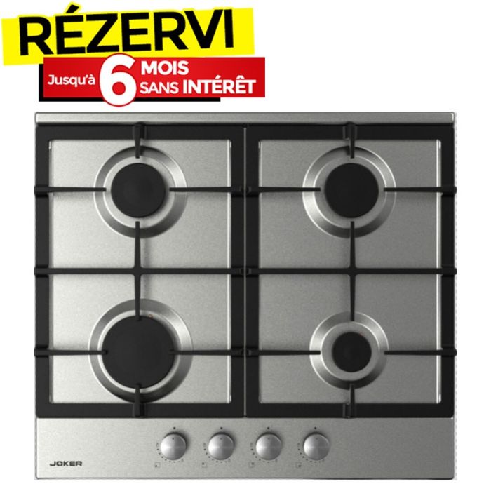 Plaque De Cuisson Encastrable JOKER JP-604F 4 Feux 60cm - Inox