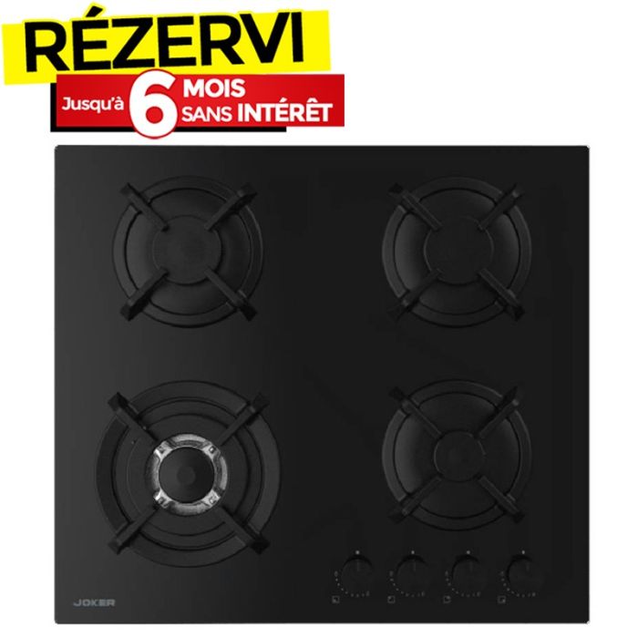 Plaque De Cuisson Encastrable JOKER JP-605N 4 Feux 60cm - Noir