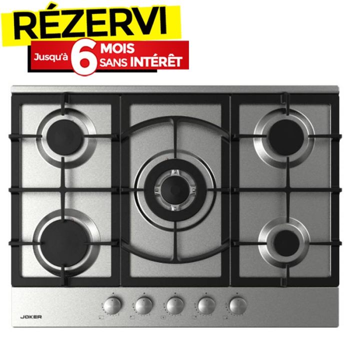 Plaque De Cuisson Encastrable JOKER JP-705F 5 Feux - Inox