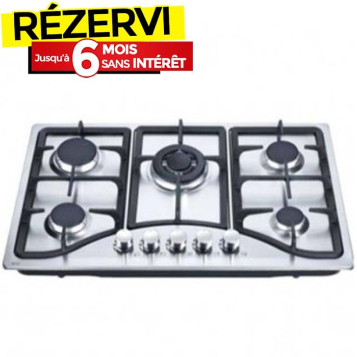 Plaque De Cuisson Encastrable STARONE ST-801 5 Feux - Inox