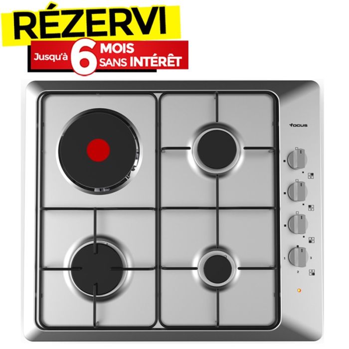 Plaque de Cuisson FOCUS F806X 4 Feux 60 cm - Inox