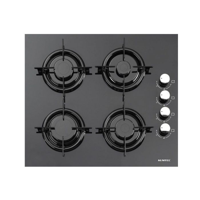 Plaque de Cuisson KUMTEL LX410TAHDFB 4Feux 60 cm Noir