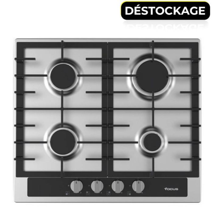 Plaque de Cuisson Encastrable FOCUS F402X-SIN 4 Feux 60 cm - Inox