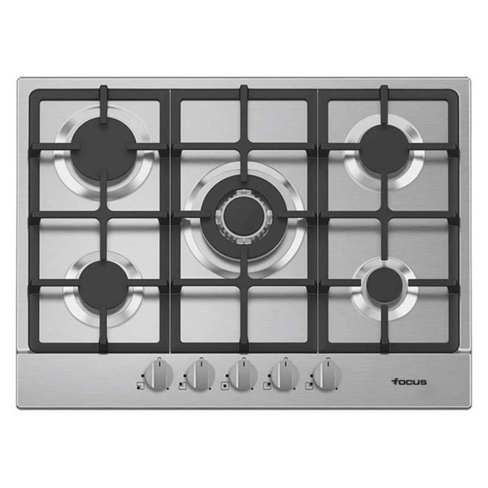 Plaque de Cuisson Encastrable FOCUS F478X 5 Feux 70 cm - Inox