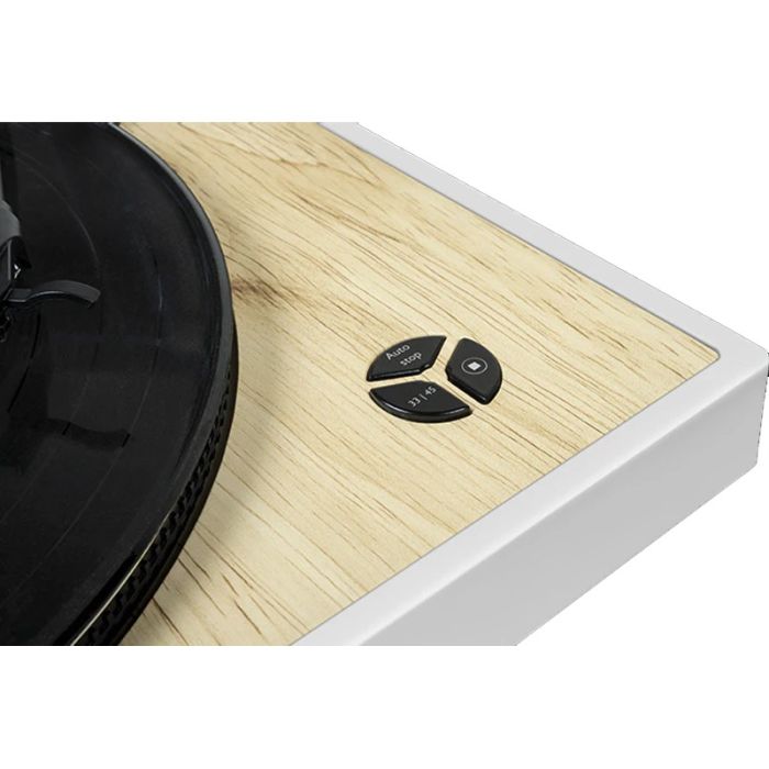 Platine Vinyle Design THOMSON TT301 - Blanc&Bois