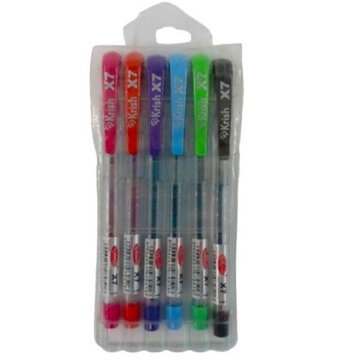 Pochette de 6 Stylos KRISH - Assortis