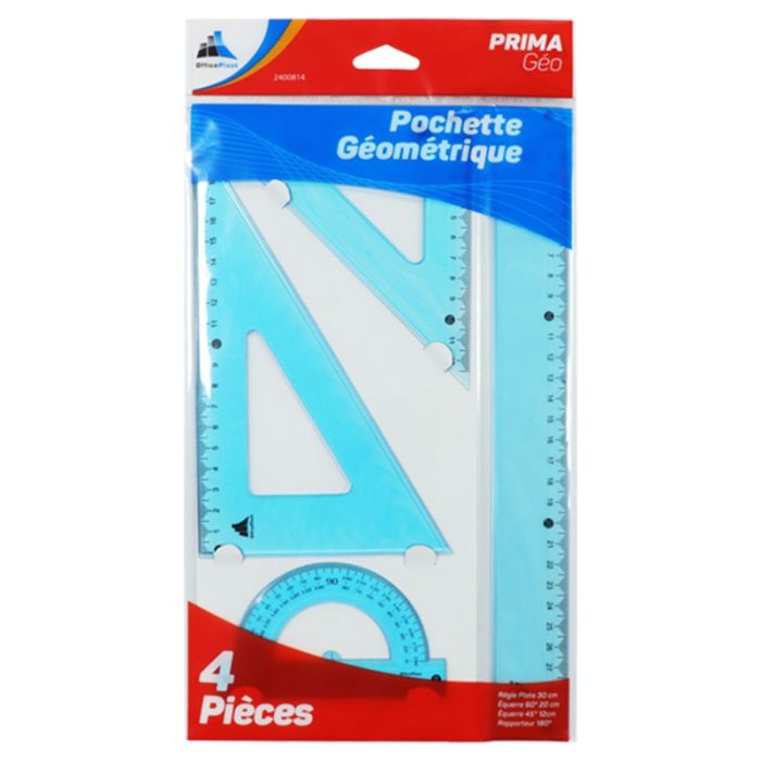 Pochette géométrique OFFICEPLAST prima géo 30cm 