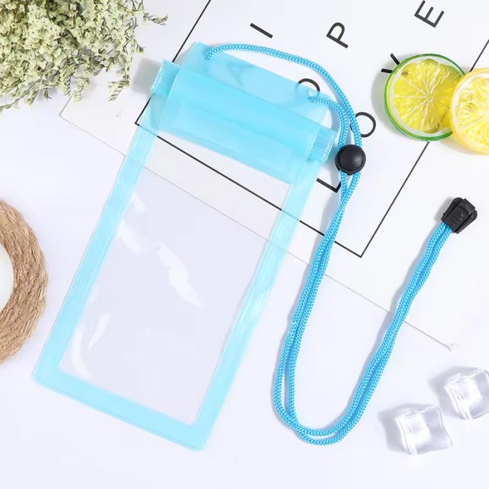 Pochette WATERPROOF Pour Smartphone - Bleu Ciel