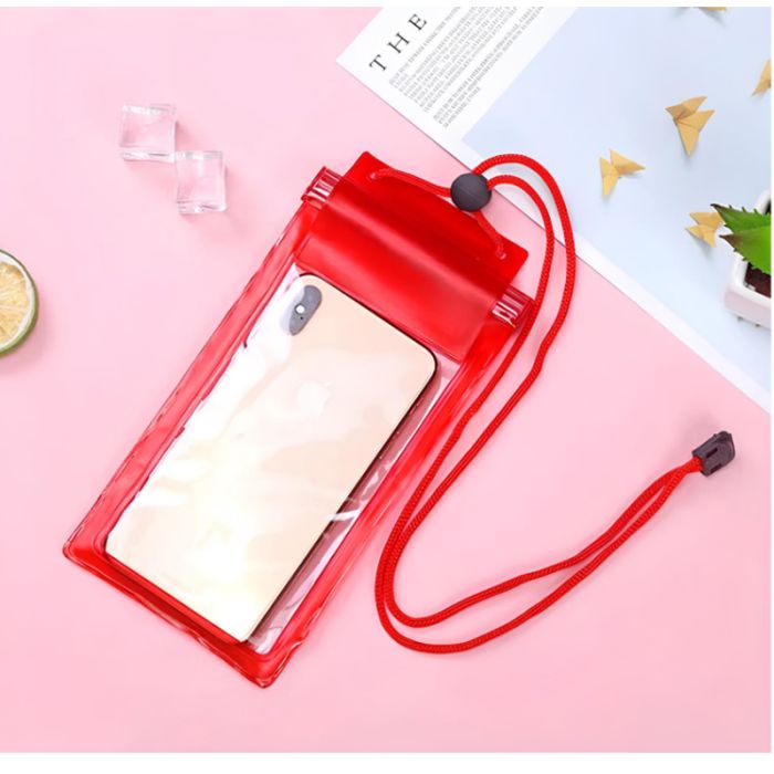 Pochette WATERPROOF Pour Smartphone - Rouge