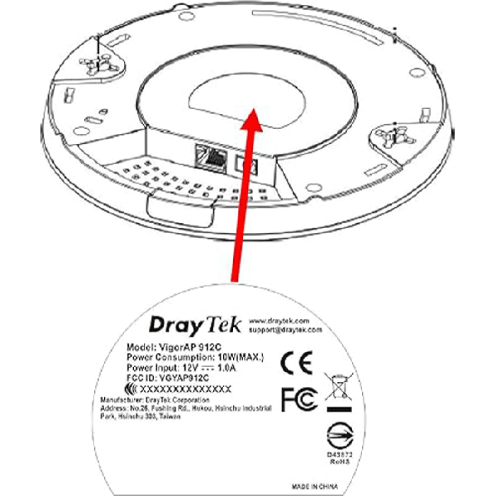 Point d'accès DRAYTEK VIGORAP WIFI 912C